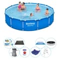 Miniatyrbild 1 av 5: Deluxe Pool Set - Bestway Steel Pro Rund 396x84 cm