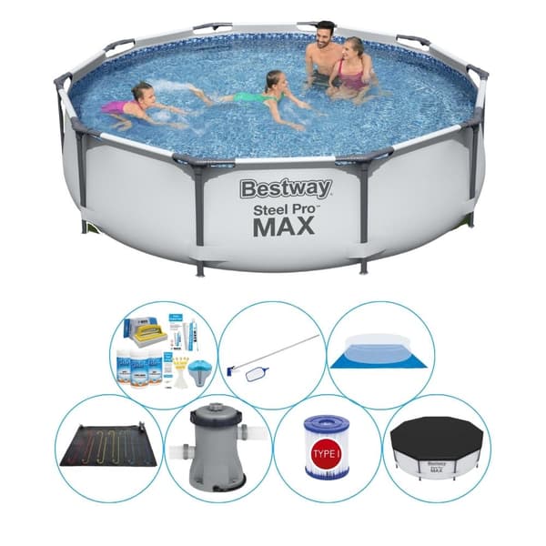 Bestway Steel Pro MAX Rund 305x76 cm - Poolpakke