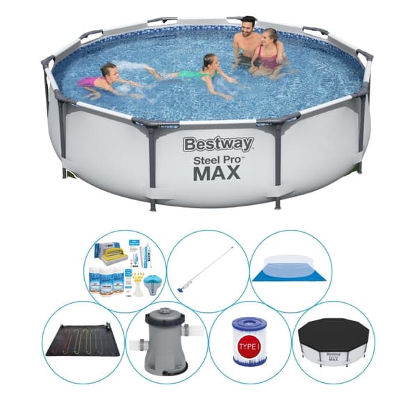 Simbassängset - Bestway Steel Pro MAX Rund 305x76 cm