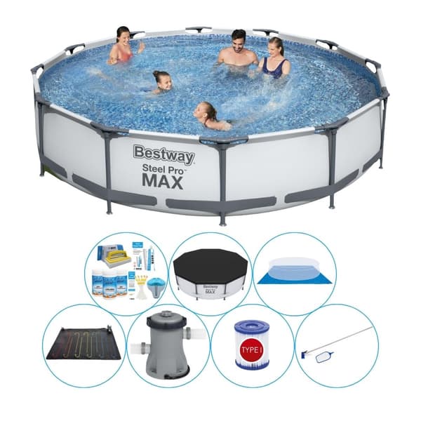 Pool Pack - Bestway Steel Pro MAX Rund 366x76 cm