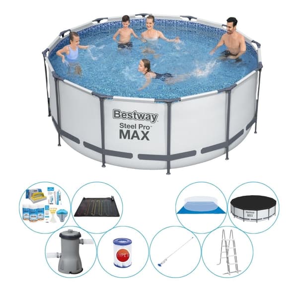 Poolsæt - Bestway Steel Pro MAX Rund 366x122 cm