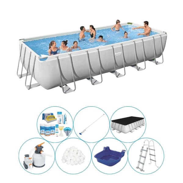 Pool med tilbehør - Bestway Power Steel 640x274x132 cm