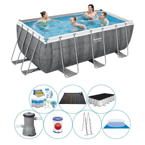 Pool tilbud - Bestway Power Steel Rattan 412x201x122 cm