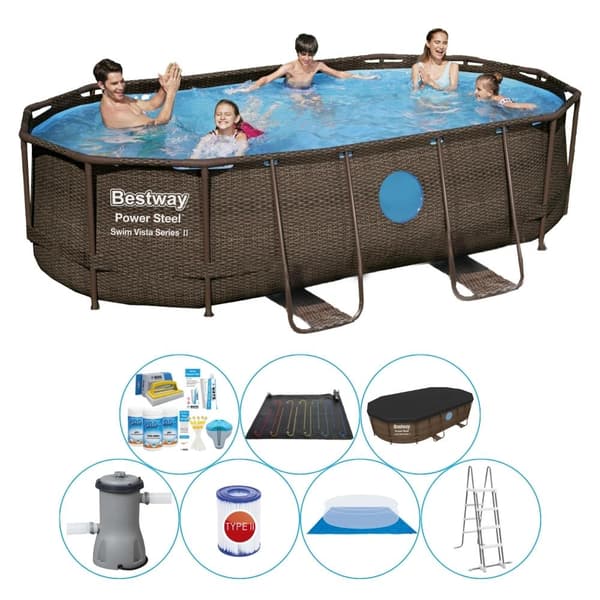 Pool tilbud - Bestway Power Steel Swim Vista 427x250x100 cm