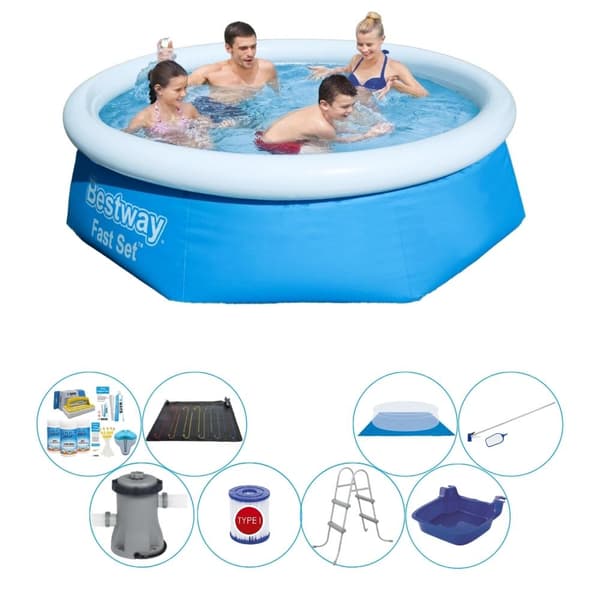 Bestway Fast Set 244x66 cm - Pool med tilbehør