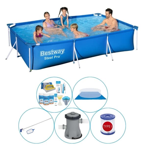 Allas plus tilbehør - Bestway Steel Pro 300x201x66 cm