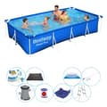 Miniatyrbild 1 av 4: Poolerbjudande - 9 delar - Bestway Steel Pro rektangulär 400x211x81 cm