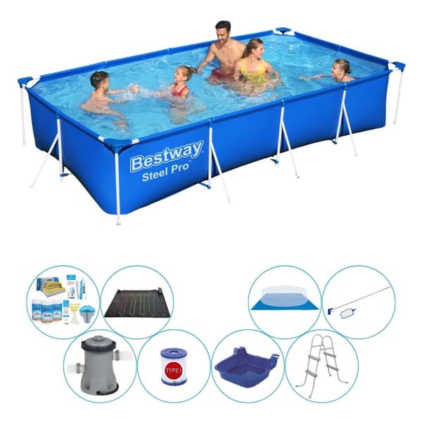 Pool med tilbehør - Bestway Steel Pro 400x211x81 cm