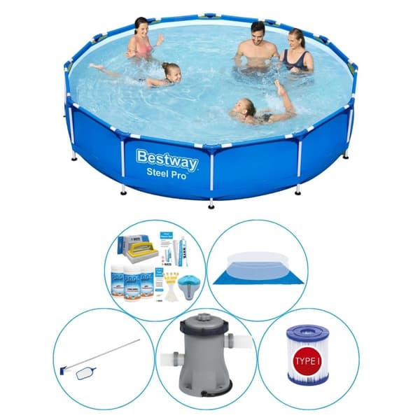 Allas plus tilbehør - Bestway Steel Pro 366x76 cm