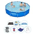 Miniatyrbild 1 av 5: Swimming Pool Deal - 8-delad - Bestway Steel Pro Round 366x76 cm