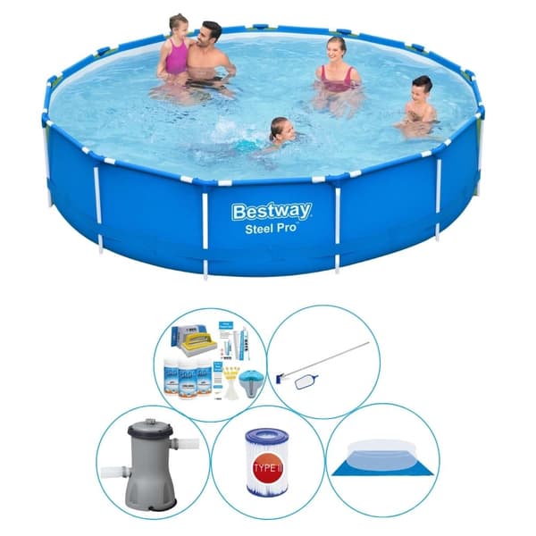 Allas plus tilbehør - Bestway Steel Pro 396x84 cm