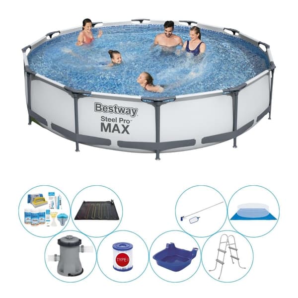 Pool med tilbehør - Bestway Steel Pro MAX 366x76 cm