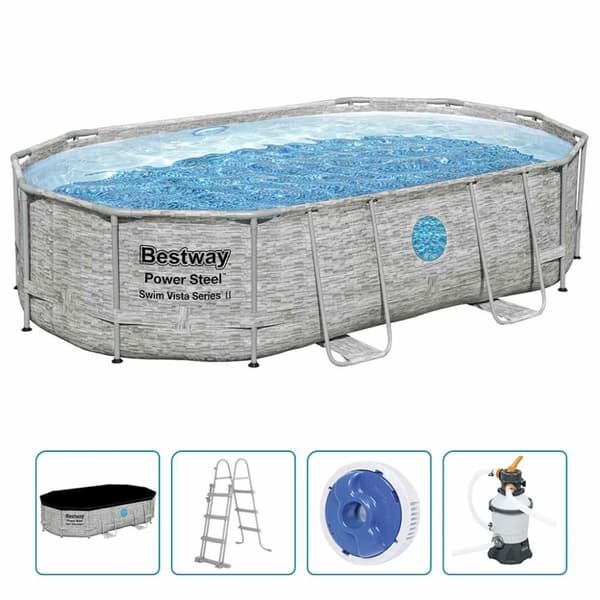 Bestway swimmingpoolsæt Power Steel 488x305x107 cm