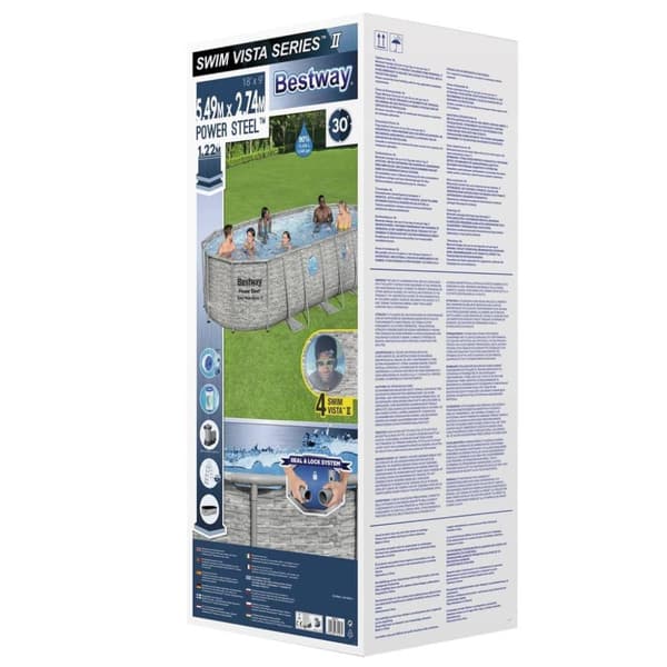 Bestway Power Steel Swim Vista Series swimmingpool 549x274x122 cm