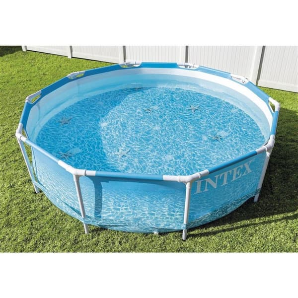 Intex 28206NP Beachside Metallram Simbassäng 305x76 cm utan filterpump