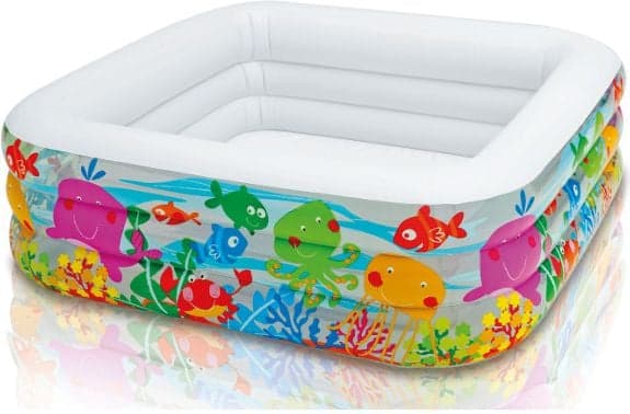 Intex 57471, Oppblåsbart basseng, 340 l, Kvadrat, 2 år, Vinyl, Flerfarget