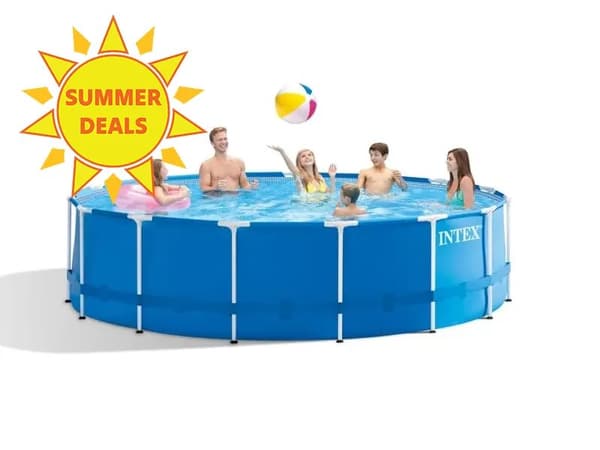 BASSENG - INTEX METAL FRAME POOL SET 457X122 CM