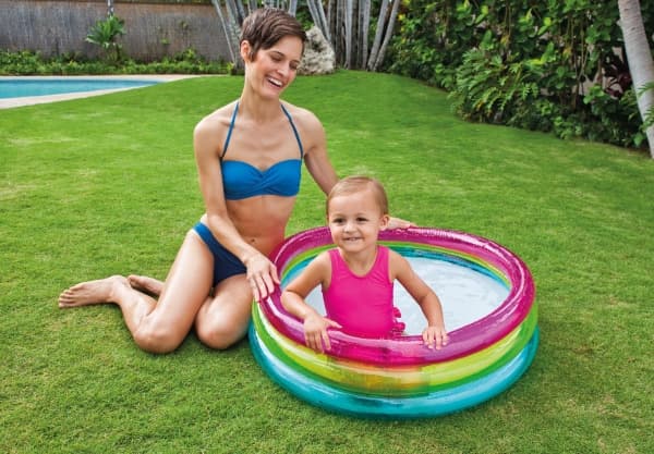 BASSENG INTEX RAINBOW  86X25 CM 63 L 1-3 ÅR