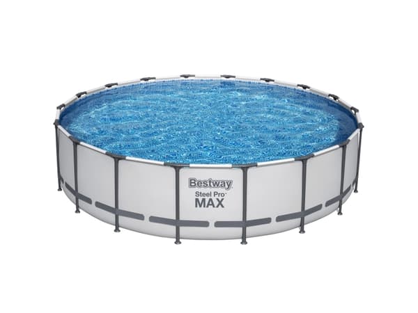 Bestway Steel Pro 56462, 23062 l, Pool med ram, Stege, Blå, 85,6 kg