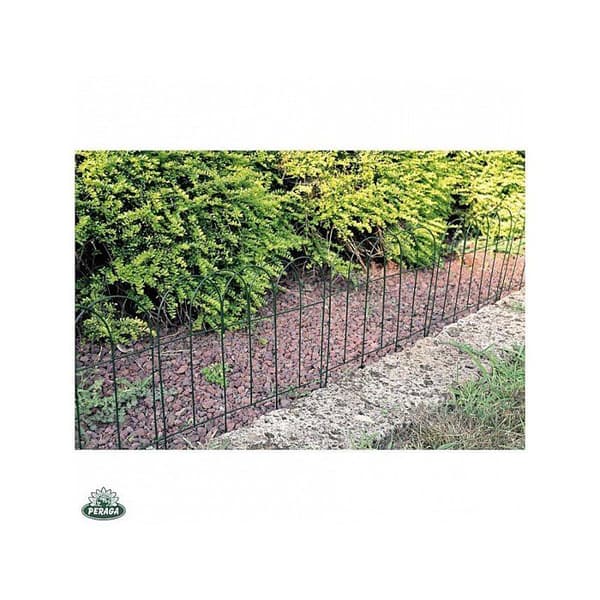 Stängsel - VERDEMAX - Plastifierad - Stål - Grön - För Blomrabatter