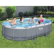 Pool ovan mark 4,88x3,05m - 1m djup | Bestway Power Steel Oval (56448)