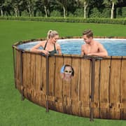 Allas maanpinnan yläpuolella Ø5,49m | Bestway Power Steel Swim Vista II (56977)