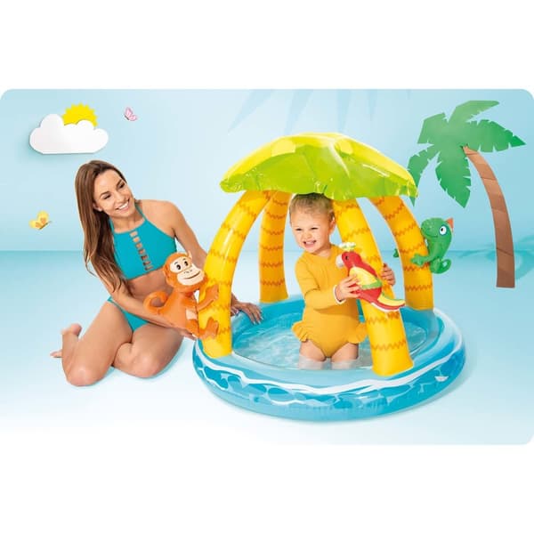 Intex - babypool - ⌀102x86 cm - 45L - tropisk ø
