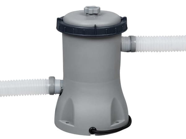 Bestway pool - med pumpe og pooltrappe - 366x122 cm - hvid