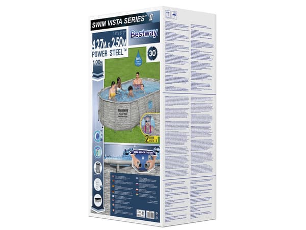 Bestway-allas - Power Steel - 427x250x100cm - kiviseinä
