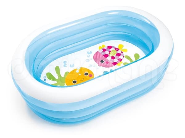 Intex puhallettava allas - 163x107x46cm - sininen