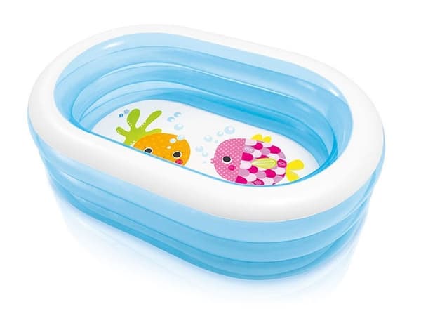 Intex puhallettava allas - 163x107x46cm - sininen
