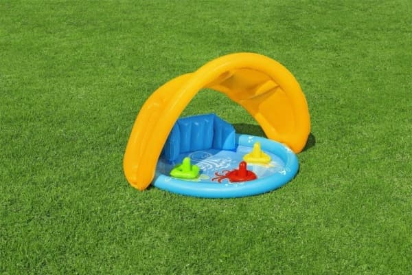 Bestway Bestway 52568 Oppblåsbart basseng med tak, ryggstøtte og sorterer 1,15m x 89cm x 76cm