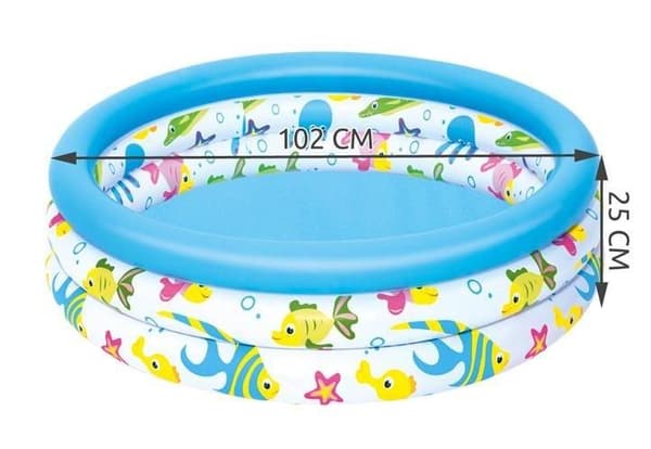 Ilmatäytteinen allas - 101L - Bestway - 102cm/25cm