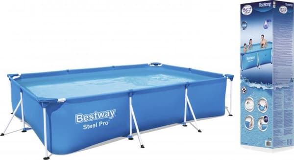 Bestway - pool ovan mark - 300x201x66 cm - med filterpump