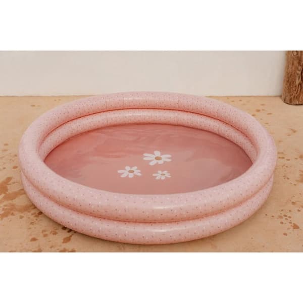 Lille hollandsk swimmingpool blomster og sommerfugle 150 cm Pink