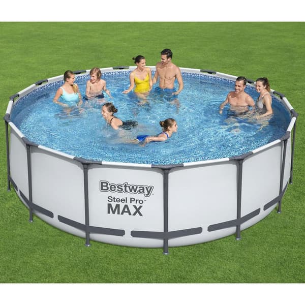 Bestway basseng over bakken Ø4,6m - 122cm dybde | Stål Pro MAX (56438)