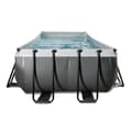 Miniatyrbild 4 av 11: Exit Svart Leather Pool 400X200X122Cm Med Filterpump - Svart