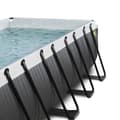 Miniatyrbild 7 av 11: Exit Svart Leather Pool 400X200X122Cm Med Filterpump - Svart