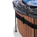Miniatyrbild 9 av 11: Exit Wood Pool Ø450X122Cm Med Sandfilterpump Och Tak - Brun