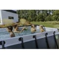 Miniatyrbild 10 av 11: Exit Wood Pool 400X200X122Cm Med Sandfilterpump - Brun