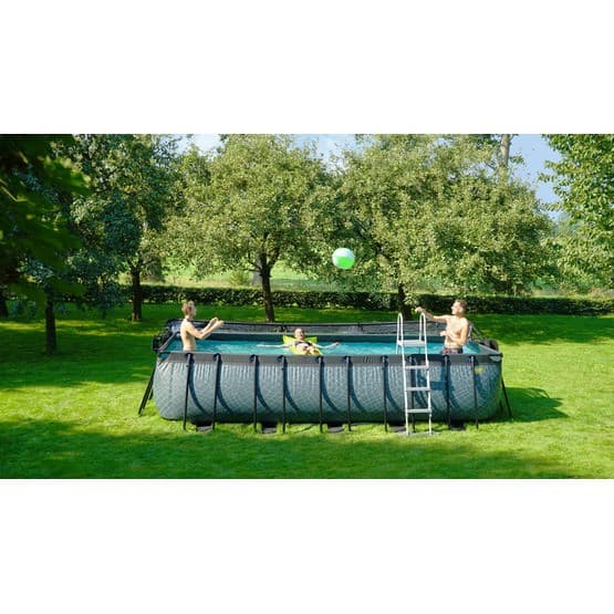Exit Wood Pool 540X250X122Cm Med Filterpump - Brun