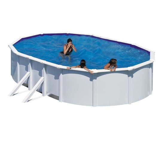 Swim And Fun Basic Pool Oval 730 x 375 x 120 cm, White CDON