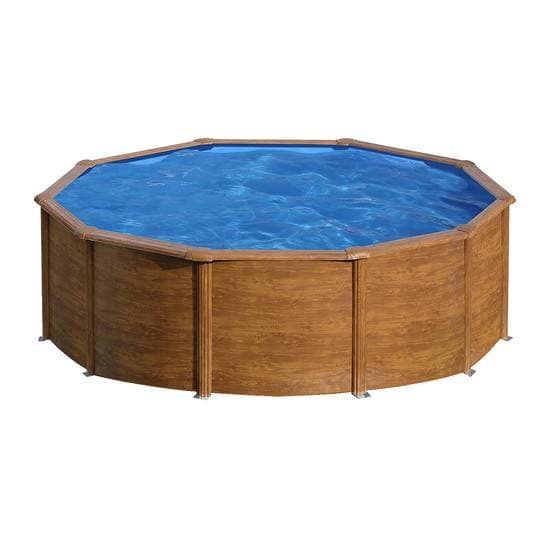 Swim And Fun - Basic Pool Round Ø460 x 120 cm, Brown