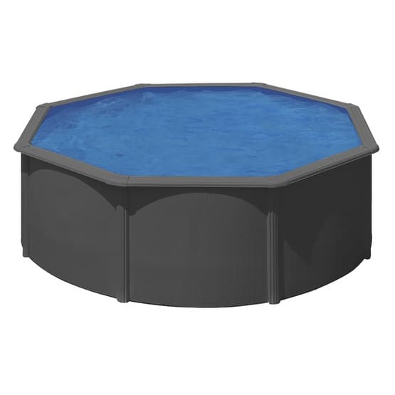 Swim And Fun - Basic Pool Round Ø360 x 120 cm, Anthracite Grey