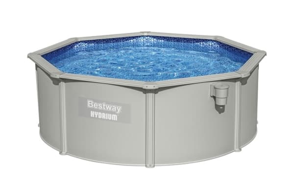 Bestway Hydrium 56574, 10990 L, Indrammet pool, Stige, Blå, Grå, Grå