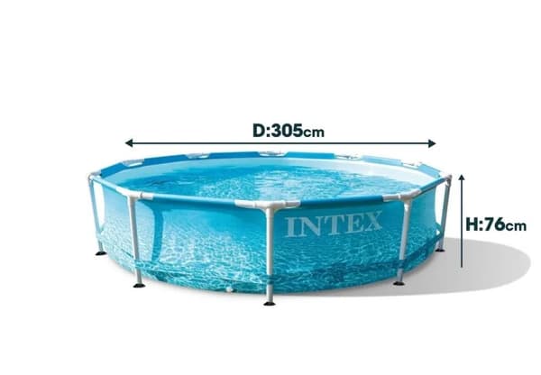INTEX Beachside Metal Frame Pool Set (Filter Pump) 4.485 L, 305x76 cm