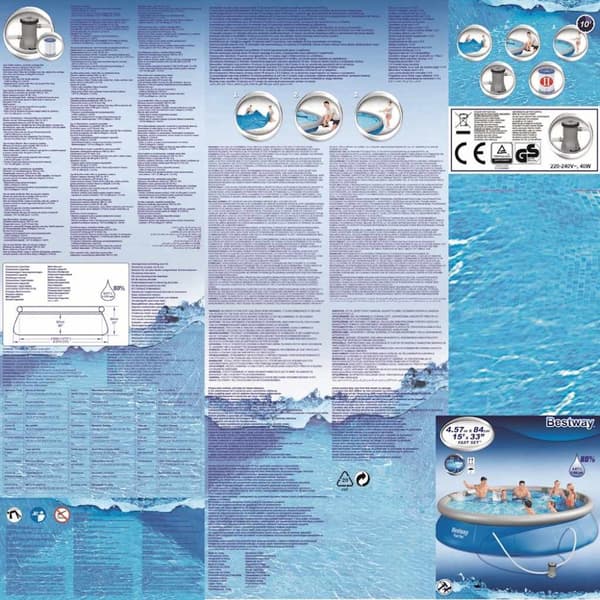 Bestway swimmingpoolsæt Fast Set 457x84 cm 57313