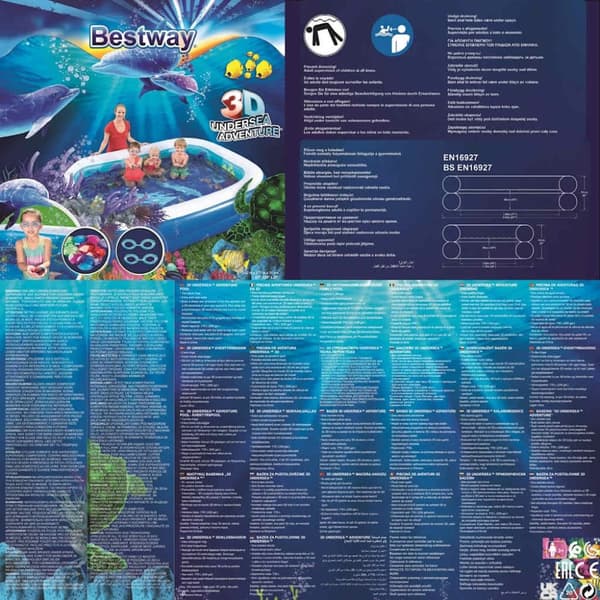 Bestway Undersea Adventure oppusteligt badebassin 54177