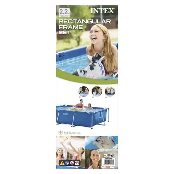 INTEX Pool Rectangular Frame 220x150x60 cm 28270NP
