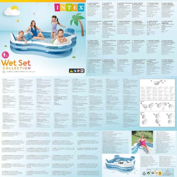 INTEX oppusteligt Swim Center badebassin 56475NP